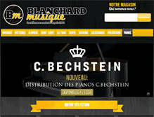 Tablet Screenshot of blanchardmusique.com